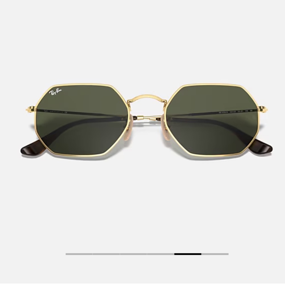 Ray-Ban Green and Gold Sunglasses Timeless Accessories